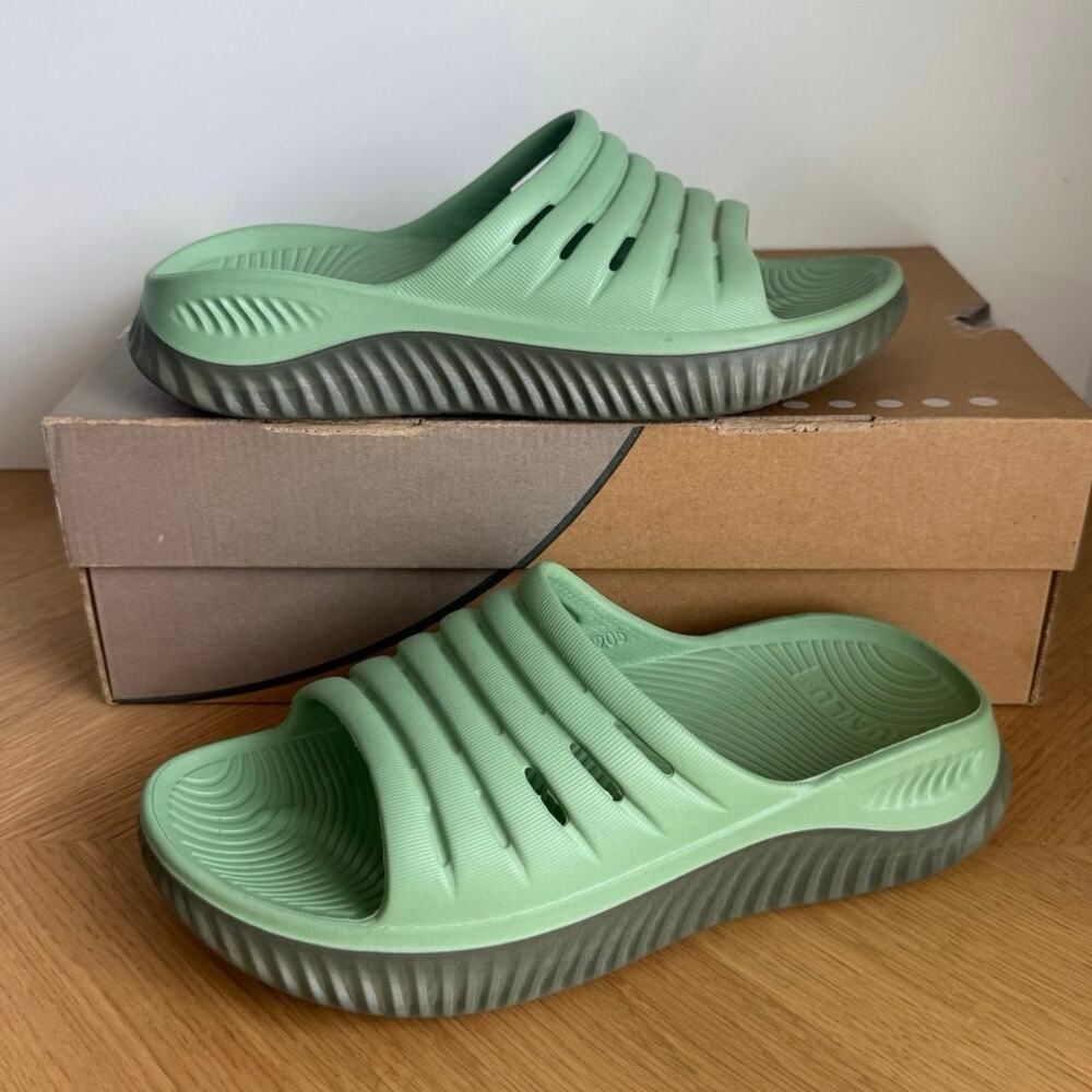 Kuailu Green Women Recovery Slide Sandals- SZ 8